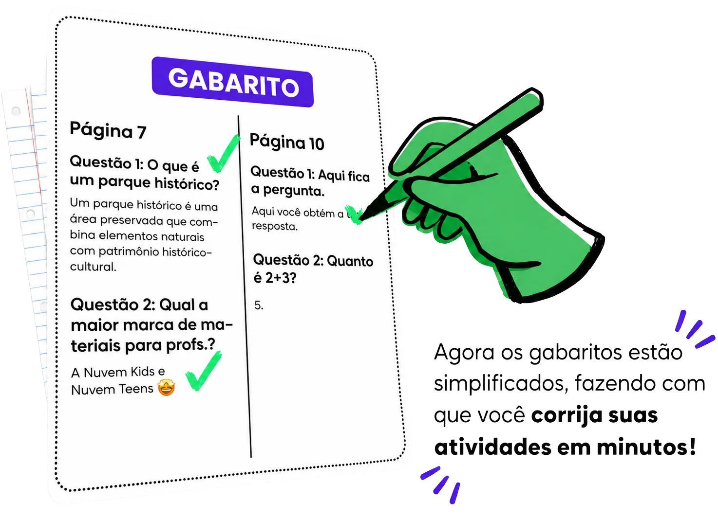 Gabarito das atividades